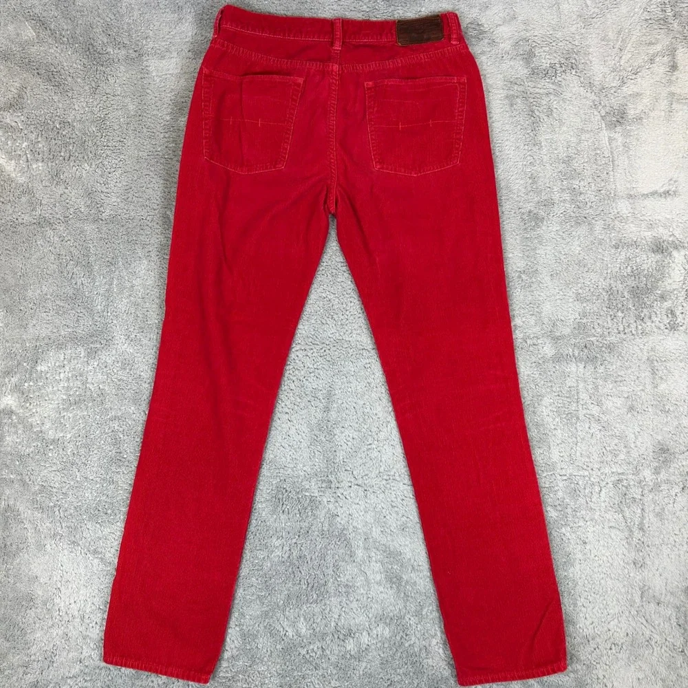 Polo Ralph Lauren Mens 650 Straight Leg Red Corduroy Pants 33x32.5 VYG